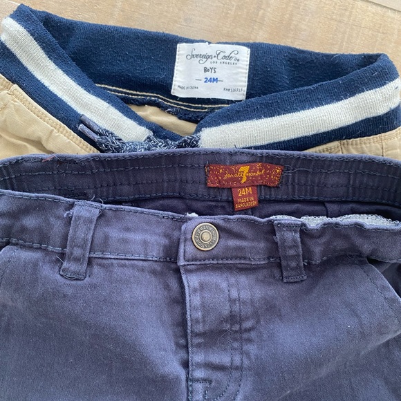 4 baby boy clothes bundle toddler shorts pant jogger bottoms 7 For all mankind - Picture 6 of 8